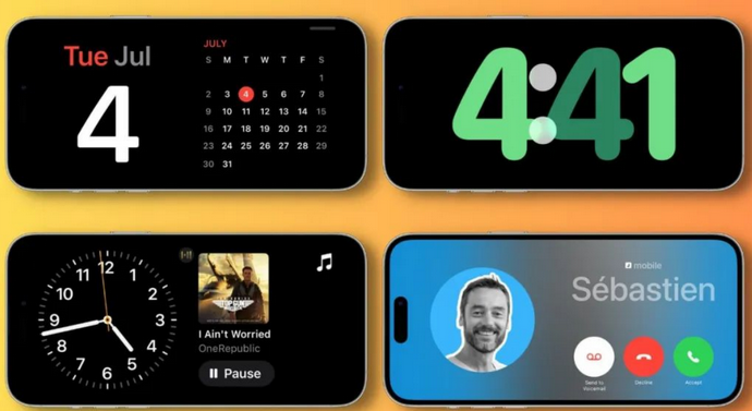 淳安苹果手机维修分享iOS17横屏充电待机显示有什么好处 