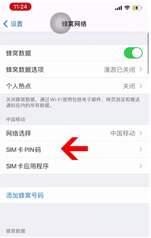 淳安苹果14维修网分享如何给iPhone14的SIM卡设置密码 