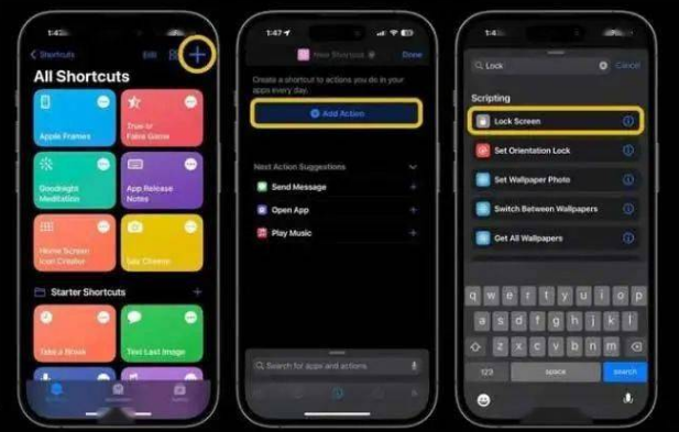 淳安苹果14锁屏维修店分享iPhone14升级iOS16.4后如何创建锁屏快捷方式 
