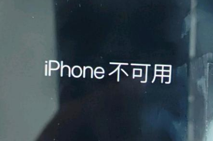 淳安苹果服务网点分享锁屏界面显示“iPhone 不可用”如何解决 